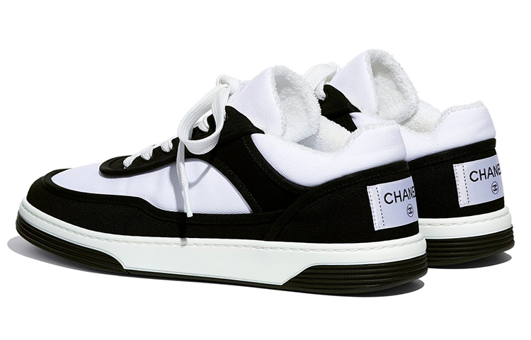 Shop Zapatillas Chanel Bajas 'Blanco Negro' G37488-X56157-K2828