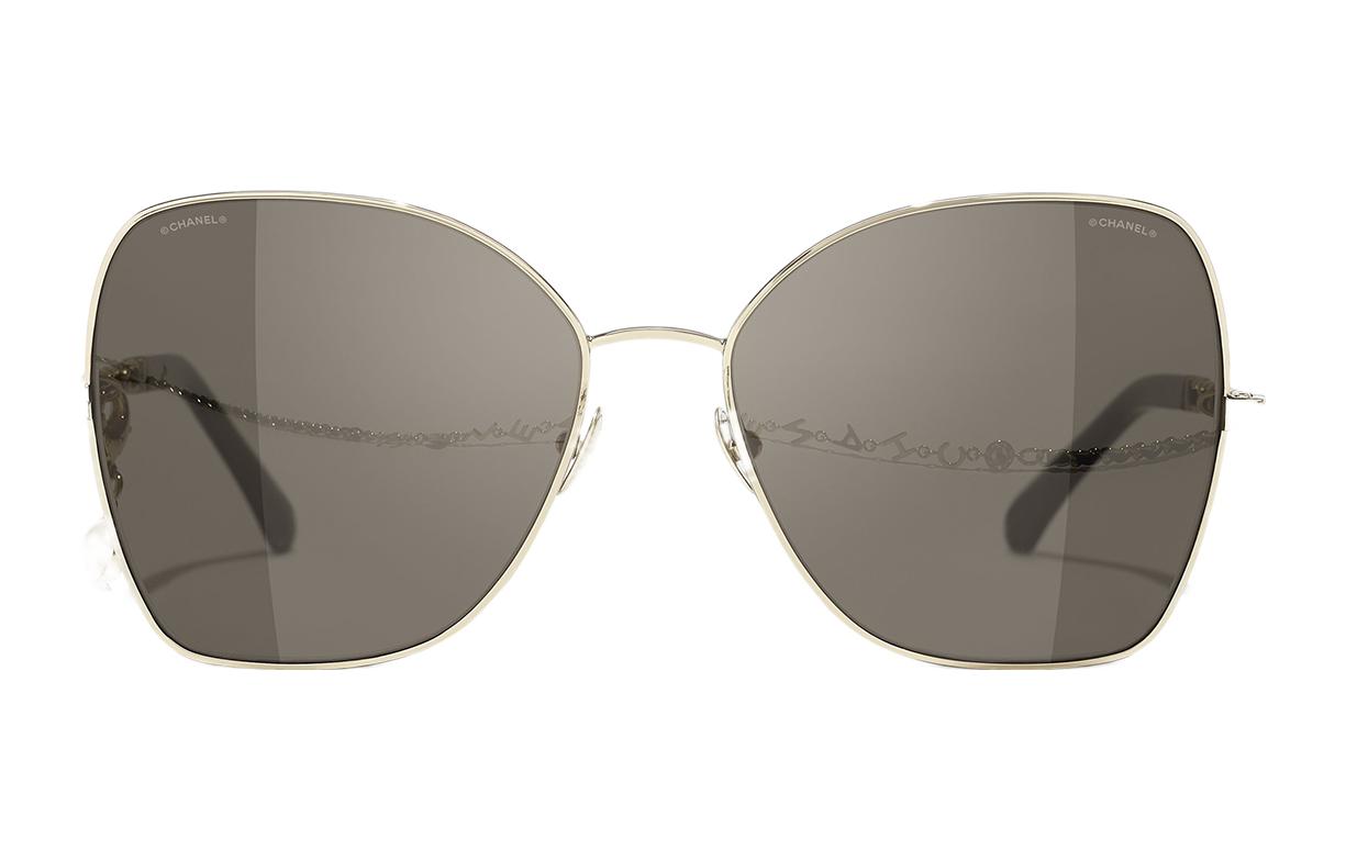 CHANEL Trendy Butterfly Metal Sunglasses Gold CH4274QC3953