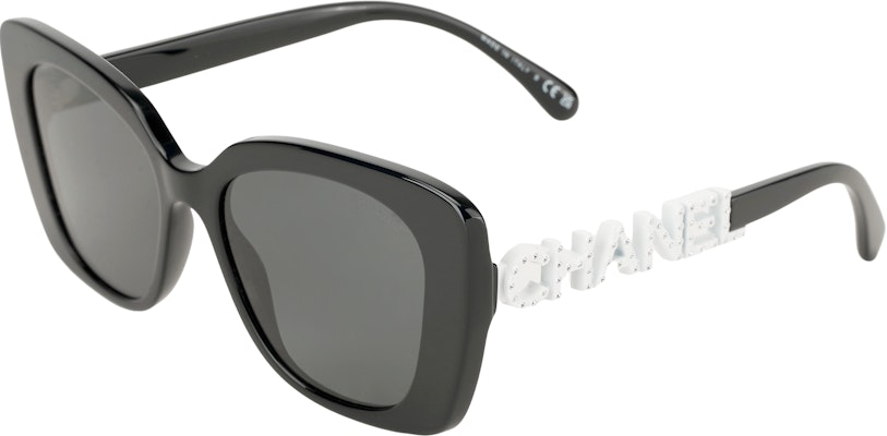 CHANEL Unisex Oversized Square Sunglasses with Logo Cutout in Black. CH5422B Buy CHANEL Unisex Oversized Square Sunglasses with Logo Cutout in Black. CH5422B