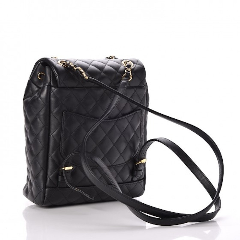 Chanel Urban Spirit Backpack Quilted Diamond Small Black 圖 2