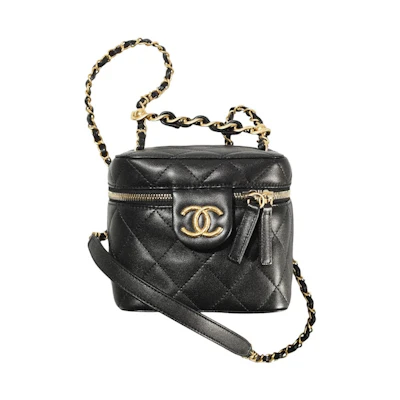 Chanel Vanity Case Small 22S Lambskin Black