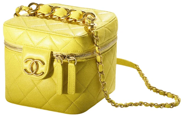 シャネル バニティ ケース スモール 22S ラムスキン イエロー Order シャネル バニティ ケース スモール 22S ラムスキン イエロー