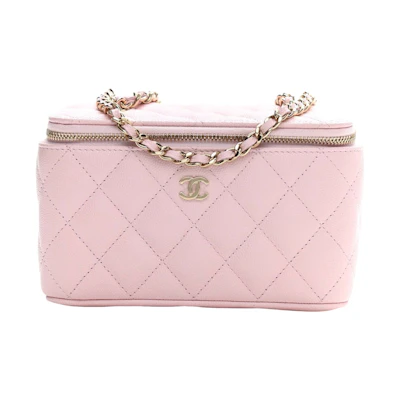Chanel Vanity Case with Chain Pink (AP2625-B07641-NG750)