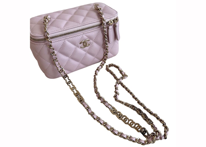 Shop 香奈兒粉紅色鏈條化妝箱 (AP2625-B07641-NG750)