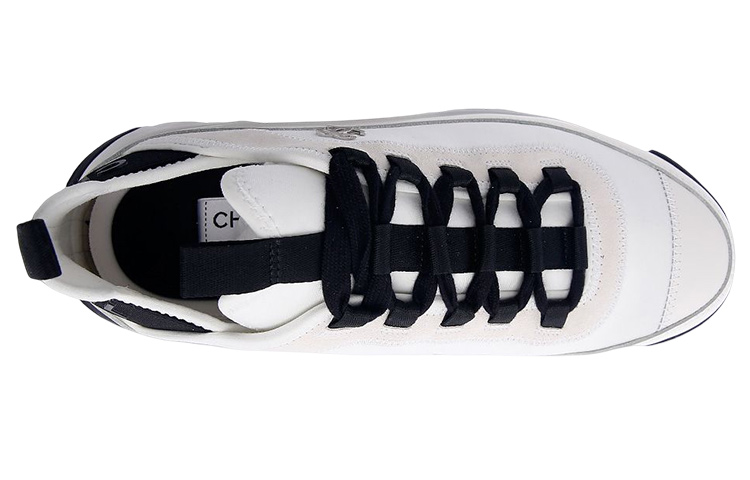 Lookbook シャネル ベルベットカーフスキン＆ミックスファイバー スニーカー「アイボリー」 G35618-Y53646-10800