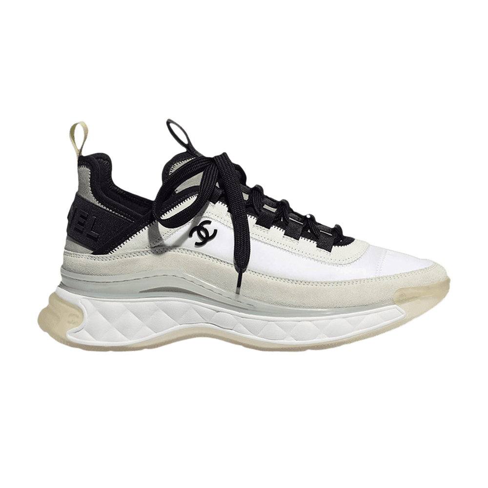 Chanel Velvet Calfskin & Mixed Fibers Sneaker 'White Yellow'