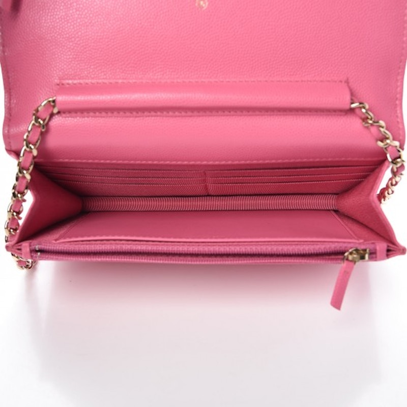Chanel Wallet On Chain Caviar Pink 圖 3