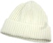 Shop CHANEL White Cashmere Beanie Hat Unisex Couples Style with Logo Design. AA9553B1372410800