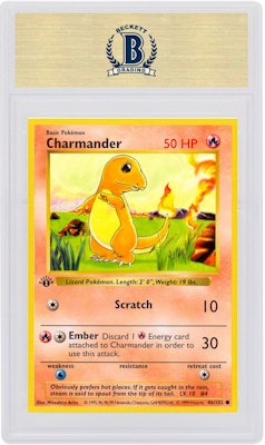 Charmander 1999 Pokemon TCG Base Set 1st Edition #46/102 Order Charmander 1999 Pokemon TCG Base Set 1st Edition #46/102