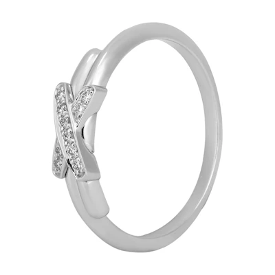 Chaumet Jeux de Liens Small Ring 18K White Gold Unisex Couple Design 082217
