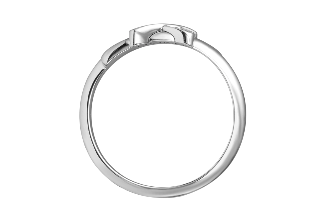 Shop Cincin Kecil Chaumet Jeux de Liens Emas Putih 18K Unisex Desain Pasangan. 82217