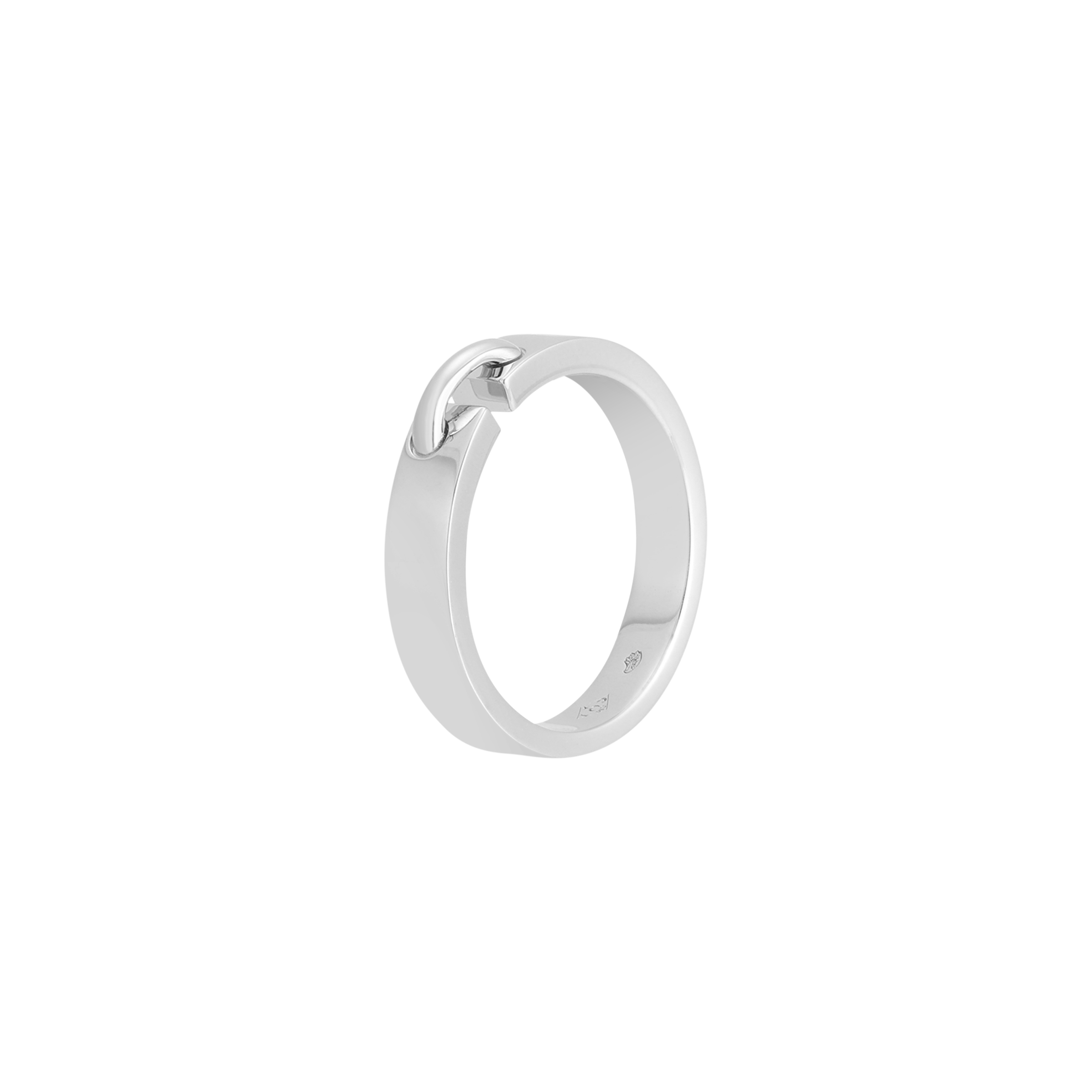 Chaumet Liens Évidence 18K White Gold Ring Unisex Couple Design. 080224