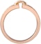 Shop 쇼메 리앙 반원 다이아몬드 반지 로즈골드 유니섹스 커플 에디션. 83605