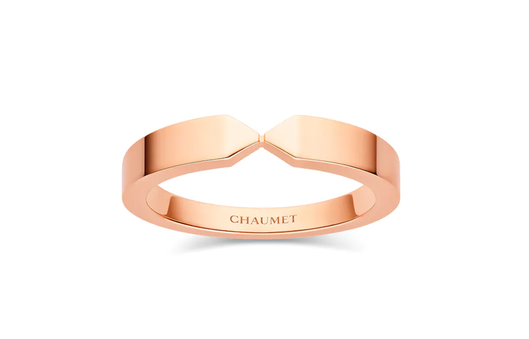 Order ショーメ トリオンフ 18K ローズゴールド ワイドバンドリング ユニセックス 0 82794