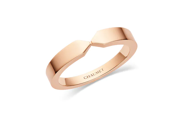 Lookbook ショーメ トリオンフ 18K ローズゴールド ワイドバンドリング ユニセックス 0 82794