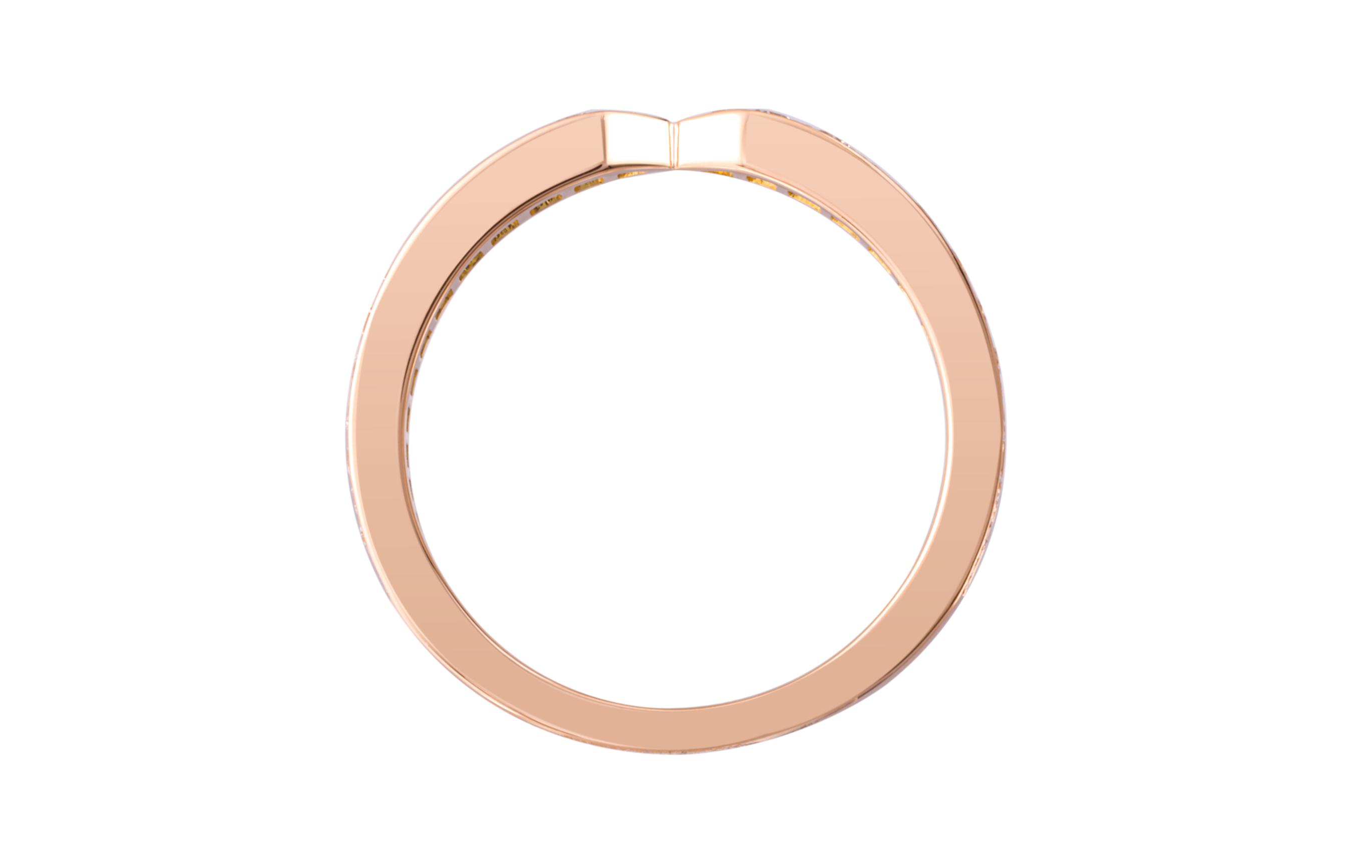 Shop Cincin Unisex Emas Ros Berlian Chaumet Triomphe de Chaumet Rekaan Pasangan 83145