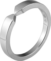 Chaumet Triomphe Platinum Wide Band Ring Unisex Couple's Edition. 082795 Chaumet Triomphe Platinum Wide Band Ring Unisex Couple's Edition. 082795