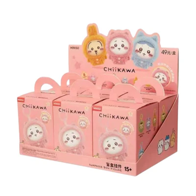 Chiikawa Miniso Top Toy Pajama Face Changing Series Keychain Sealed Case (6 Blind Box)