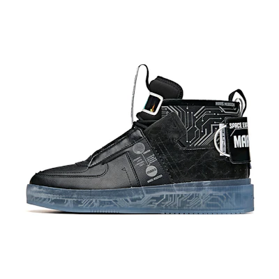 Anta China Aerospace High-Top Sneakers 'Black White'