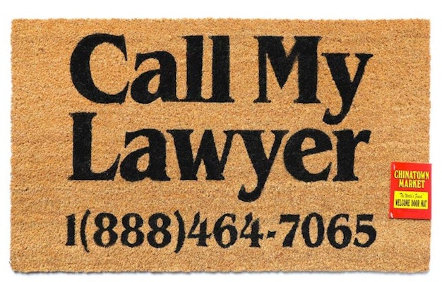 Chinatown Market Call My Lawyer Doormat Buy Chinatown Market Call My Lawyer Doormat