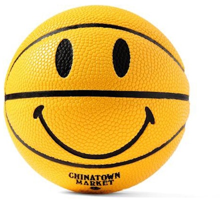 Chinatown Market Mini Smiley Basketball Yellow Buy Chinatown Market Mini Smiley Basketball Yellow