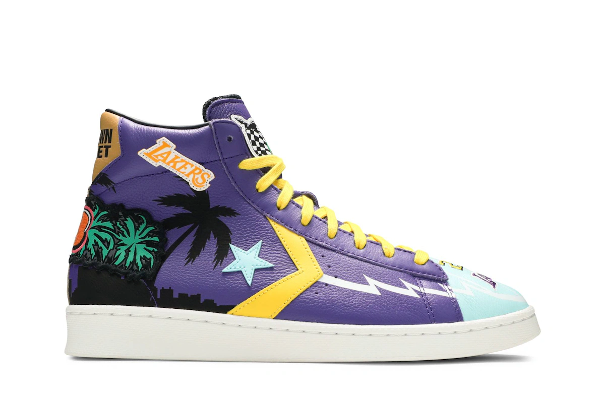 Chinatown Market x Converse Pro Leather High 'Lakers Championship Jacket'