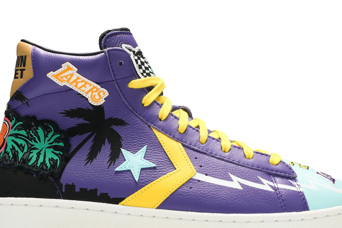 Chinatown Market x Converse Pro Leather High 'Lakers Championship Jacket'