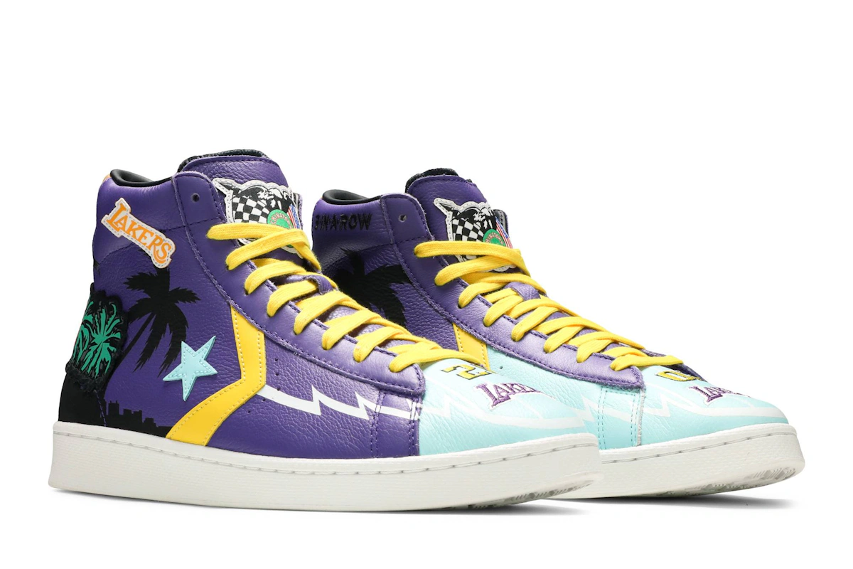 Chinatown Market x Converse Pro Leather High 'Lakers Championship Jacket'