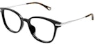 Buy Chloe 黑色不規則光學眼鏡 側邊Logo醋酸纖維框架 CH0219OA001