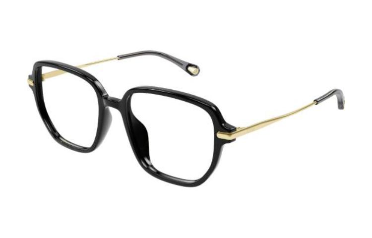 Chloe Black Rectangular Metal Sunglasses for Men - Trendy Design. CH0218OA001