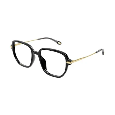 Chloe Black Rectangular Metal Sunglasses for Men - Trendy Design. CH0218OA001