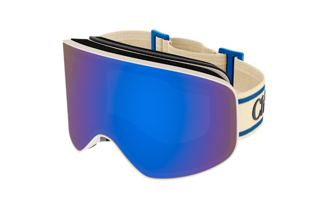 Chloe CH0072S Unisex Ski Goggles, Blue Lenses, Lightweight & Windproof Design CH0072S005