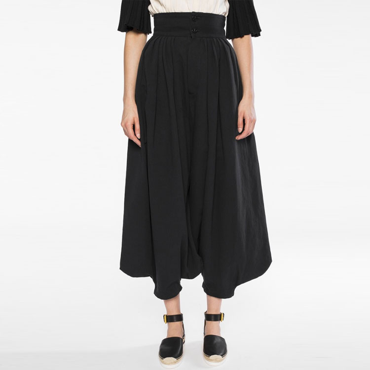 Lookbook 끌로에 하이웨이스트 코튼 스커트 블랙 17EPA1117E049NR4D2