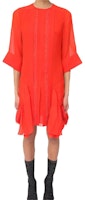 Chloe Chloé Red Silk Layered Short-Sleeve Midi Dress. CHC19SRO83001677 Chloe Chloé Red Silk Layered Short-Sleeve Midi Dress. CHC19SRO83001677