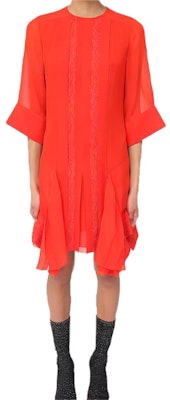 Chloe Chloé Gaun Midi Lapis Lengan Pendek Sutera Merah. CHC19SRO83001677 Buy Chloe Chloé Gaun Midi Lapis Lengan Pendek Sutera Merah. CHC19SRO83001677