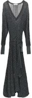 Chloe Chloé SS21 Black Knit V-Neck Long Sleeve Evening Dress CHC21SMR825703J1 Chloe Chloé SS21 Black Knit V-Neck Long Sleeve Evening Dress CHC21SMR825703J1