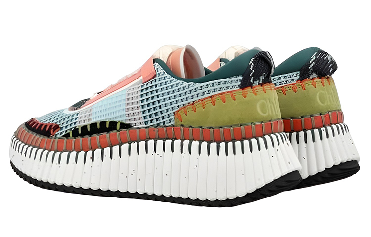 Shop 蔻依低帮帆布休闲鞋‘浅蓝’ CHC22S5799Y035