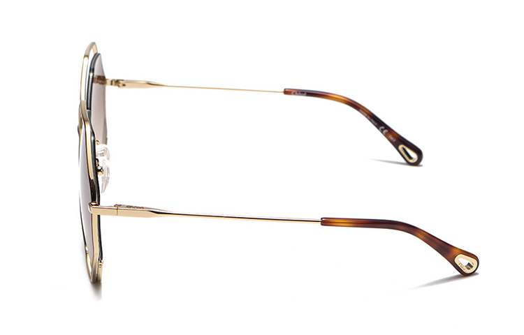 Shop Gafas de Sol Metálicas Irregulares Chloe Unisex Estilo Pareja. CH0046S