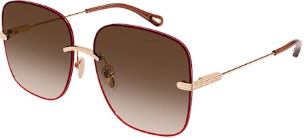 Chloe Oversized Square Metal Nylon Sunglasses Unisex CH0134S Fashion Style. CH0134S-002 Chloe Oversized Square Metal Nylon Sunglasses Unisex CH0134S Fashion Style. CH0134S-002