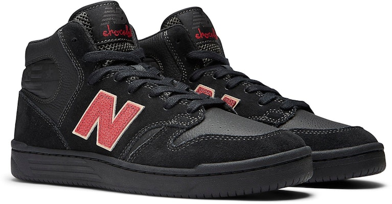 Chocolate Skateboards x New Balance Numeric 480 High 'Black Red' NM480HCH Lookbook Chocolate Skateboards x New Balance Numeric 480 High 'Black Red' NM480HCH