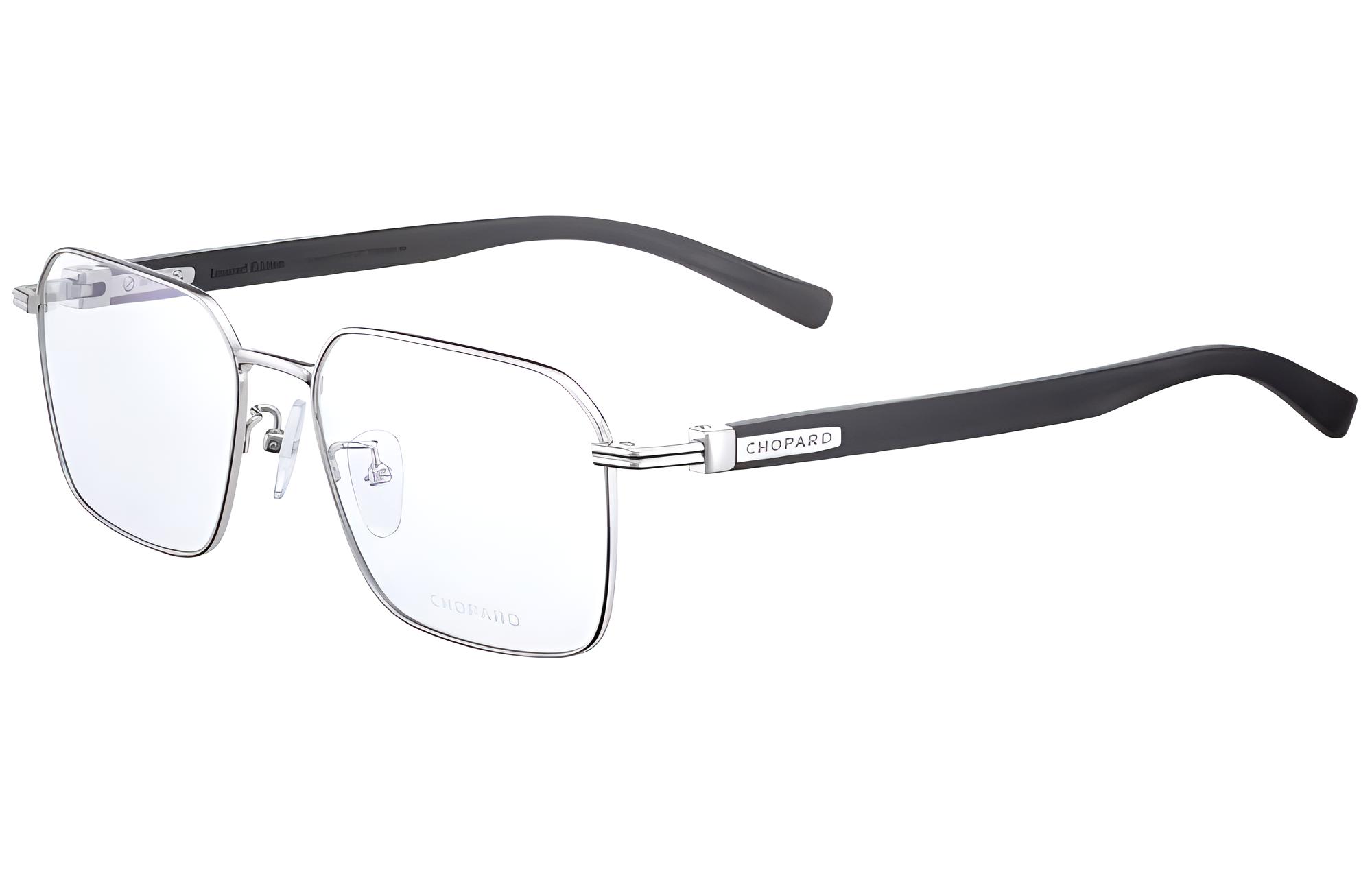 CHOPARD  Square Titanium Buffalo Horn Optical Glasses - Year of Dragon Design. VCHL38J0579