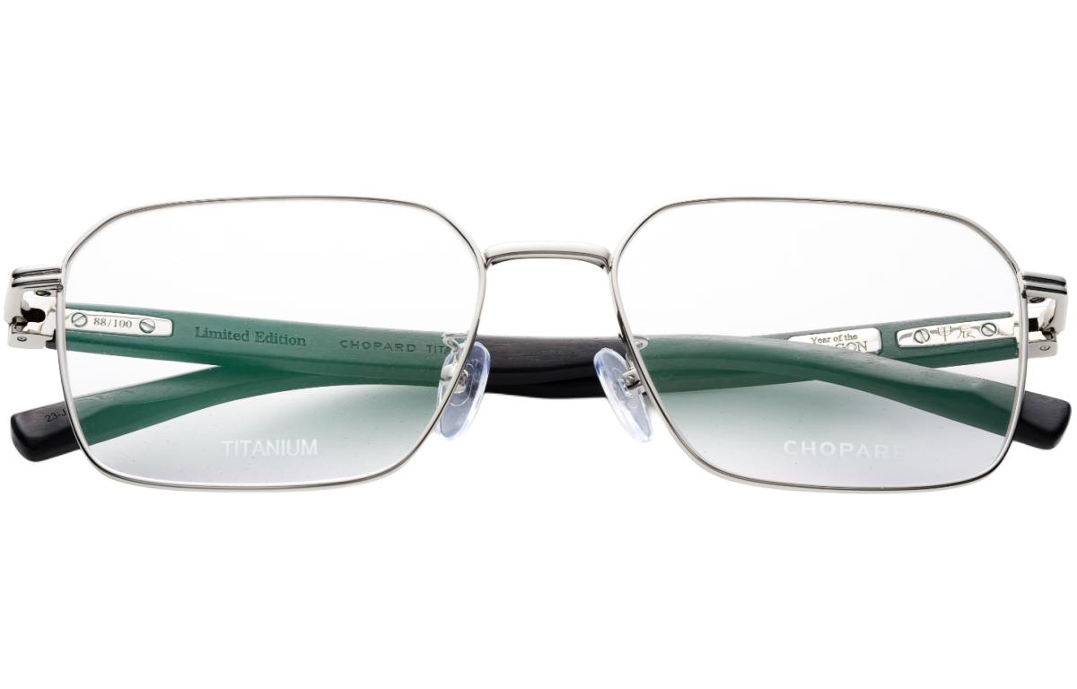Shop Kacamata Optik CHOPARD Titanium Persegi Tanduk Kerbau - Desain Tahun Naga. VCHL38J0579