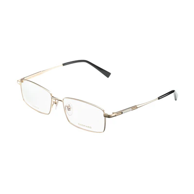 Chopard Square Titanium Optical Frame with Diamond Laser Pattern Design. VCHL11J0300
