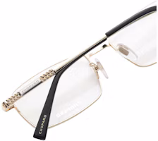 Shop Chopard Square Titanium Optical Frame with Diamond Laser Pattern Design. VCHL11J0300