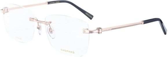 Chopard Titanium Rimless Square Optical Glasses with Textured Design. VCHL47J08FC Chopard Titanium Rimless Square Optical Glasses with Textured Design. VCHL47J08FC