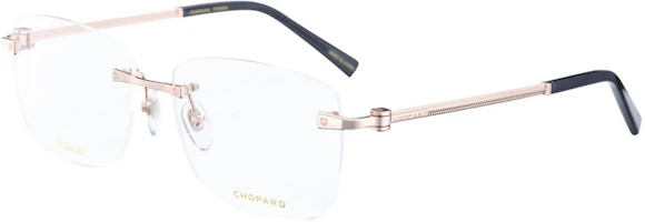 Order Chopard Titanium Rimless Square Optical Glasses with Textured Design. VCHL47J08FC