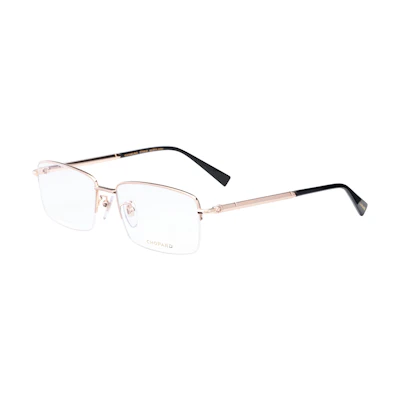 Chopard Alpine Eagle Rose Compass Gold Half-frame Titanium Optical Glasses Men. VCHL10J0300