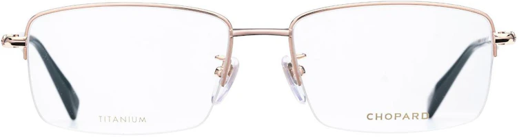 Lookbook Chopard Alpine Eagle Rose Compass Gold Half-frame Titanium Optical Glasses Men. VCHL10J0300