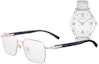 Buy Chopard Edición Asiática Gafas Ópticas Oro Marco Negro Cuerno Búfalo Titanio VCHL38J