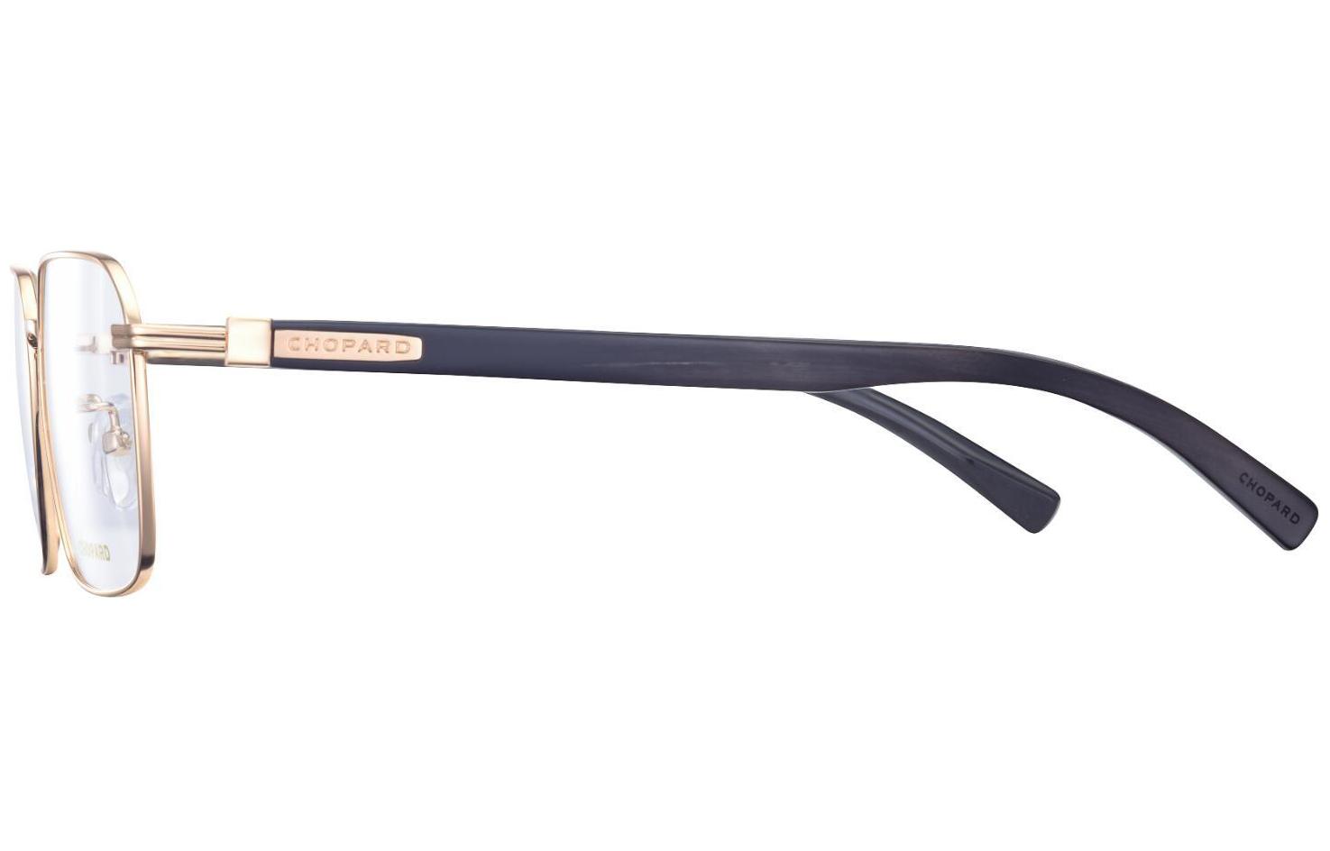 Purchase Chopard Edición Asiática Gafas Ópticas Oro Marco Negro Cuerno Búfalo Titanio VCHL38J